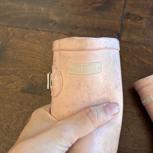 Three Pines Co Rubber Rain Boots Pink Size 8 Girls - Picture 6 of 6